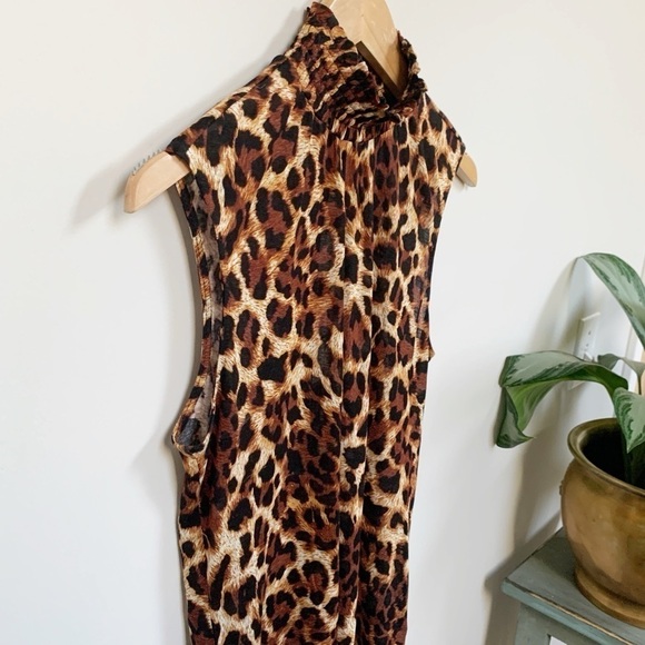 Generation Love Lacey Leopard Print Mock Neck Top - Picture 5 of 11